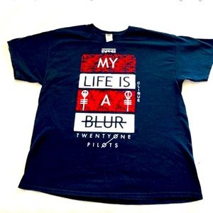 GILDAN 21 PILOTS XL unisex band concert crew neck short sleeve tee shirt